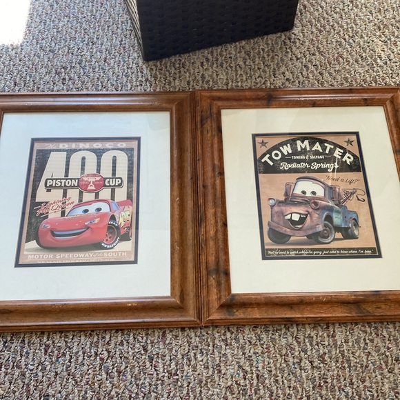Lightning McQueen and Tow Mater Framed Art - Picture 1 of 6